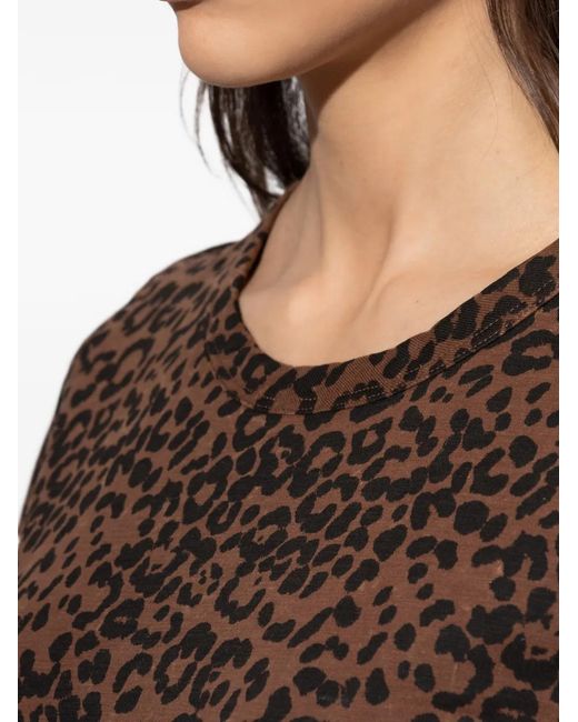 Rag & Bone Brown Animal-Print T-Shirt