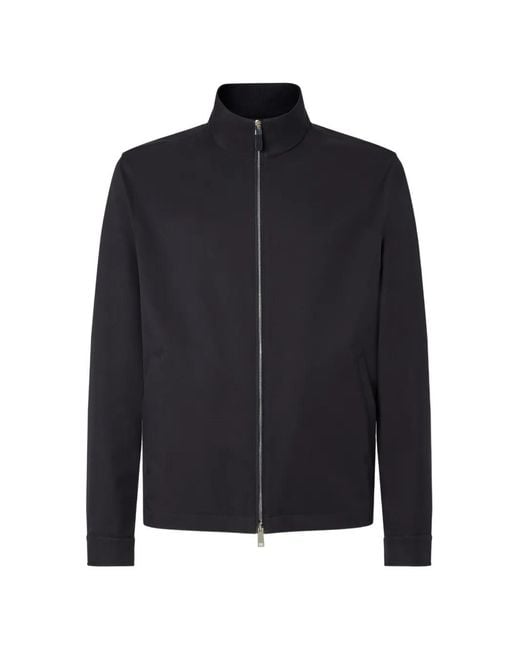 Zegna Blue Zip-Up Jacket for men
