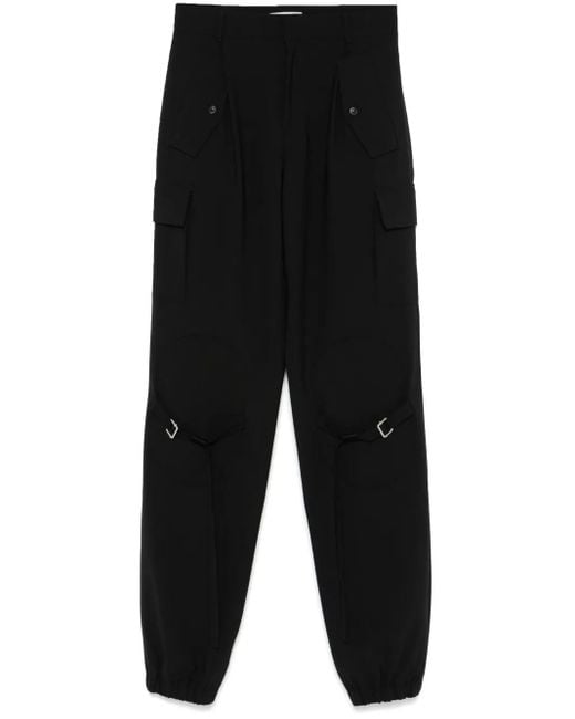 Nensi Dojaka Cargo Broek Met Toelopende Pijpen in het Black