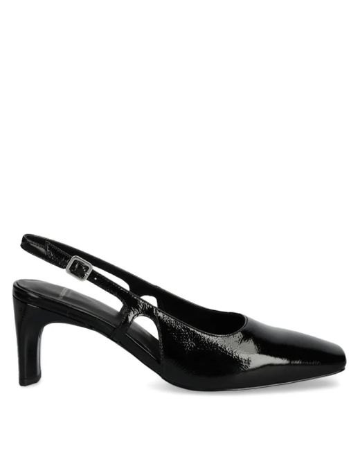Vagabond Black Slingback Square-Toe Pumps