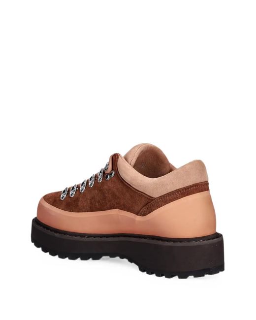 Diemme Brown Rust Suede Sneakers