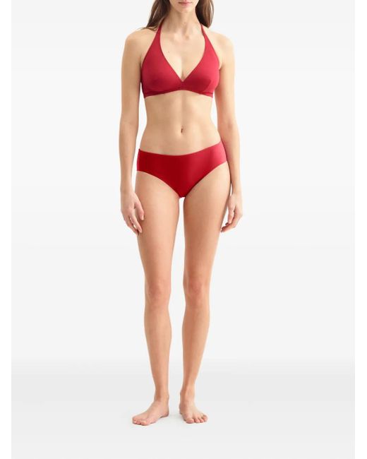 Eres Red Gang Halterneck Triangle Bikini Top