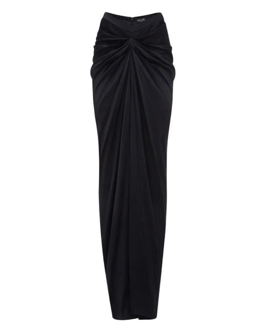Del Core Black Draped Skirt