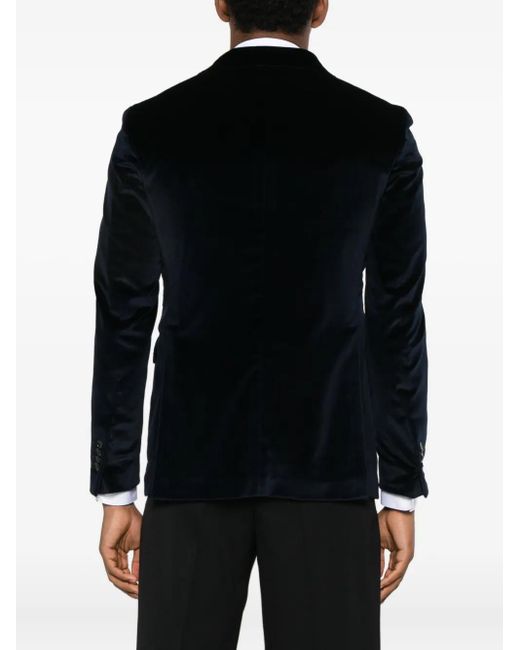 Tagliatore Black Pocket Blazer for men