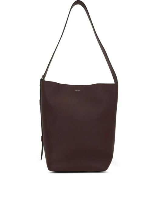 Max Mara Brown Medium Archetipo Leather Tote Bag