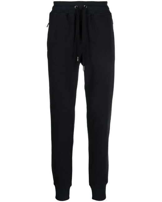 Dolce & Gabbana Black Drawstring Track Pants for men