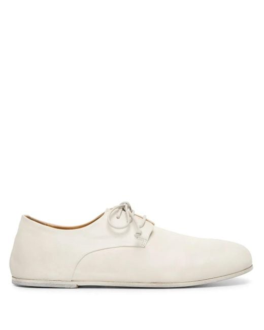 Marsèll White Steccoblocco Leather Derby Shoes