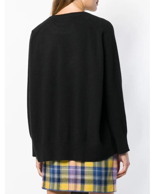 Chinti & Parker Black Slouchy Cashmere Sweater
