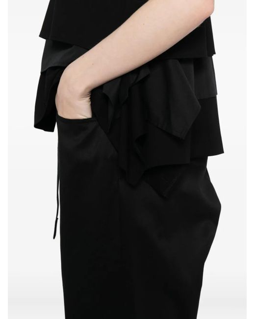 Sacai Black Belted Trousers