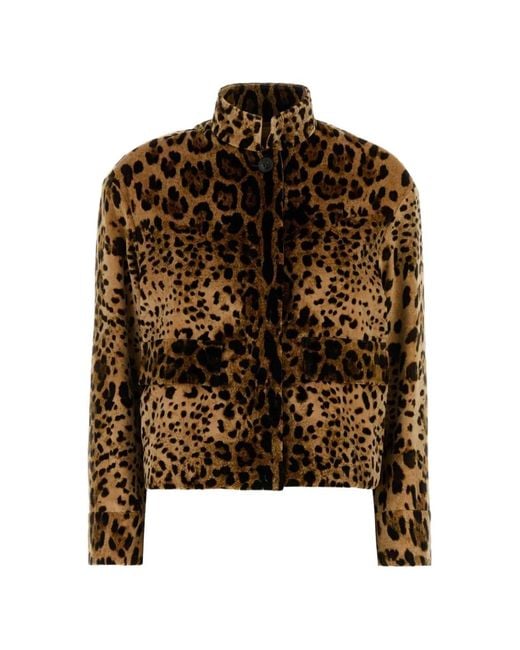 MMC Studio Brown Tedro Leopard-Print Jacket