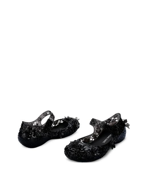 Melissa Black Ballerines Luna Bloom X Susan Fang
