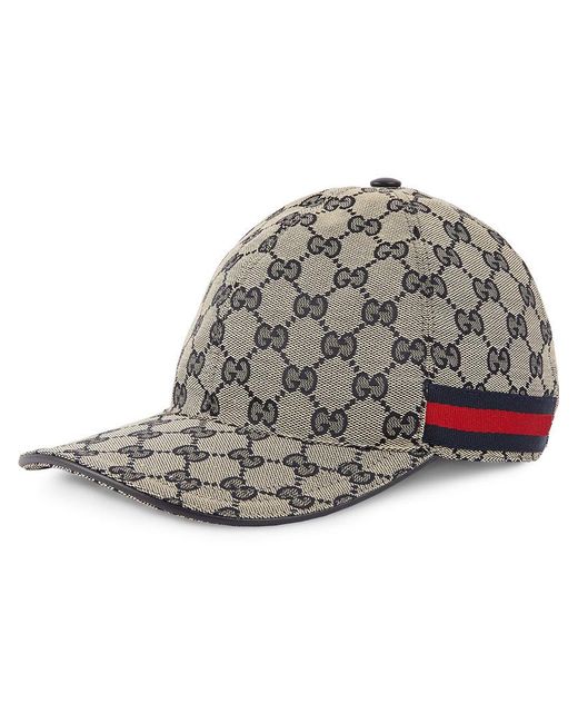 Gucci Blue Gg Canvas Baseball Hat for men