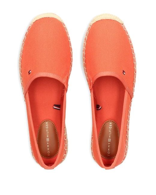 Tommy Hilfiger Flag-Embroidered Canvas Espadrilles