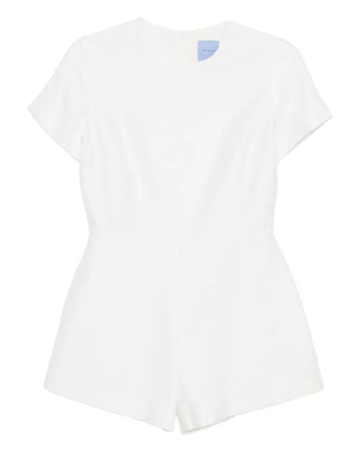 Macgraw White Joan Playsuit