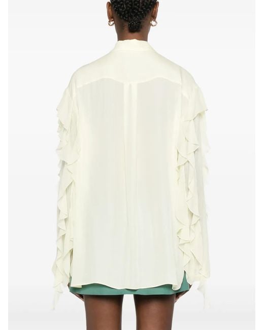 Dorothee Schumacher Natural Ruffled Shirt