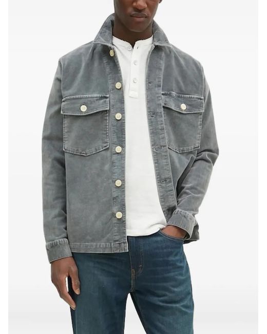 AllSaints Geknöpfte Jacke mit Taschen in Gray für Herren