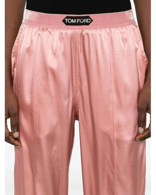 Tom Ford Pink Satin Trousers