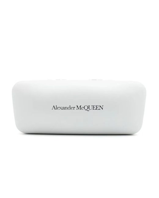 McQueen Gray Oversize Shield-Frame Sunglasses