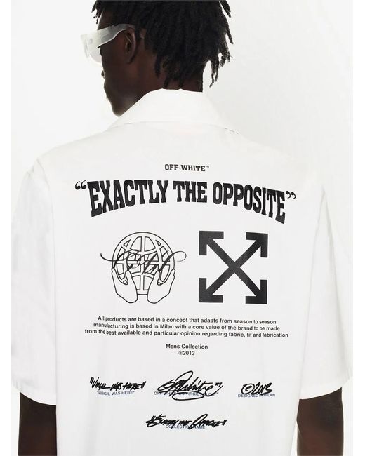 Off-White c/o Virgil Abloh White Exact Opp Holiday Shirt for men