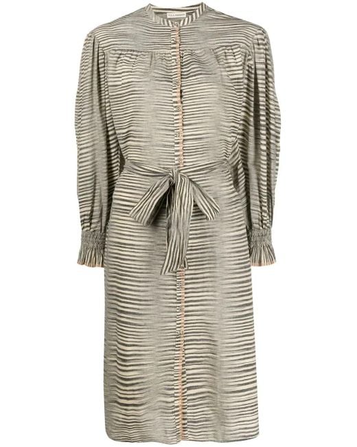 Ulla Johnson Fiora ストライプ シャツドレス Gray