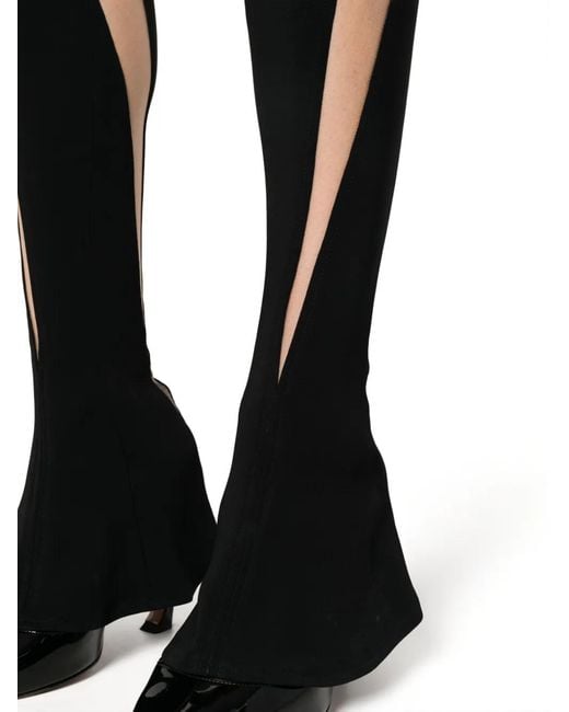 Mugler Black Illusion Panelled Trousers
