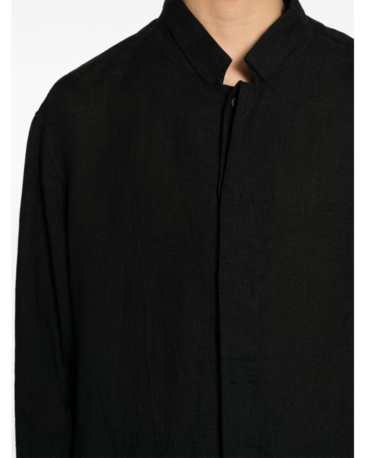 Camisa con cierre oculto Forme D'expression de hombre de color Black