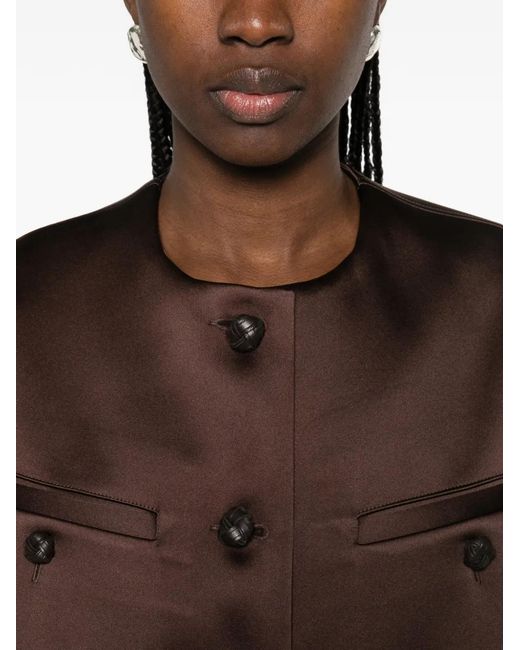 Chaqueta Con Bolsillo En El Pecho Rohe de color Brown