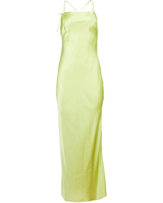 Fleur du Mal Yellow Silk Dress