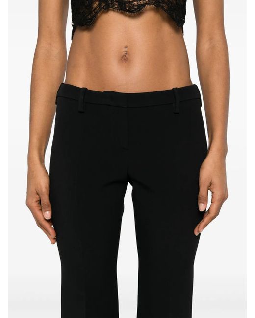 Ermanno Scervino Black Straight-Leg Trousers