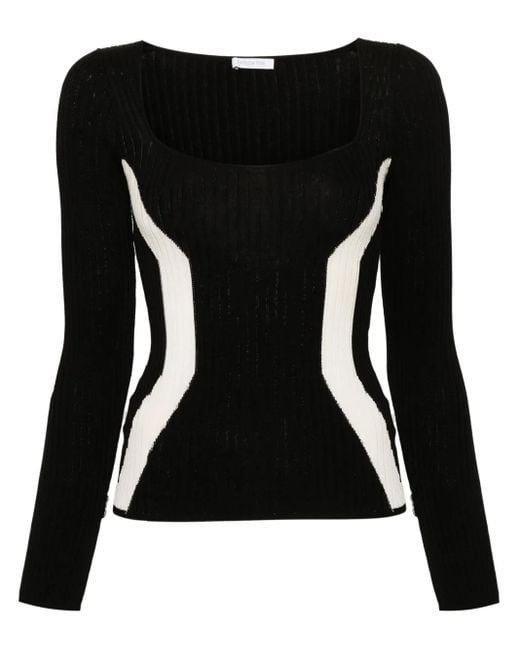 Maglione Con Scollo Quadrato di Patrizia Pepe in Black