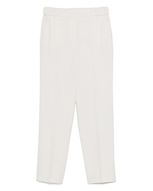 Antonelli White Tapered Trousers