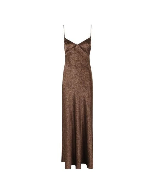Mc2 Saint Barth Brown Ravel Leopard-Print Dress