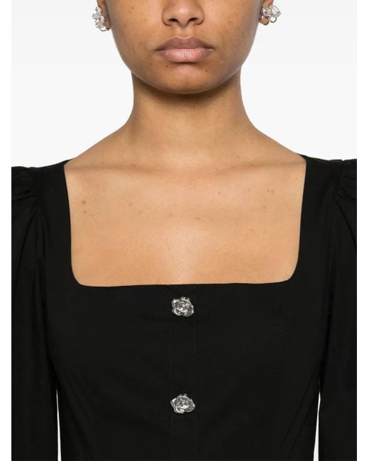 Abito Corto Con Scollo Ampio di ROTATE BIRGER CHRISTENSEN in Black