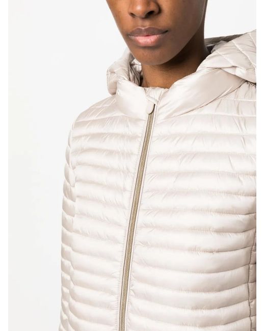 Save The Duck Natural Iris22 Alima Removable Hood Padded Jacket