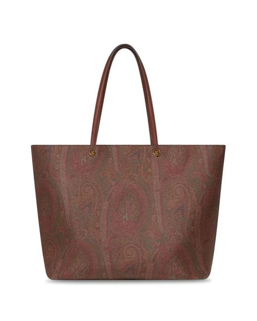 Etro Brown Essential Xl Tote Bag