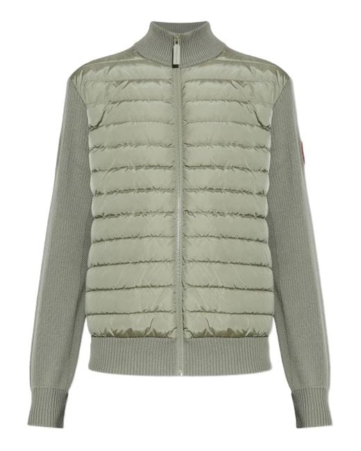 Canada Goose Green Padded-Panel Jacket for men