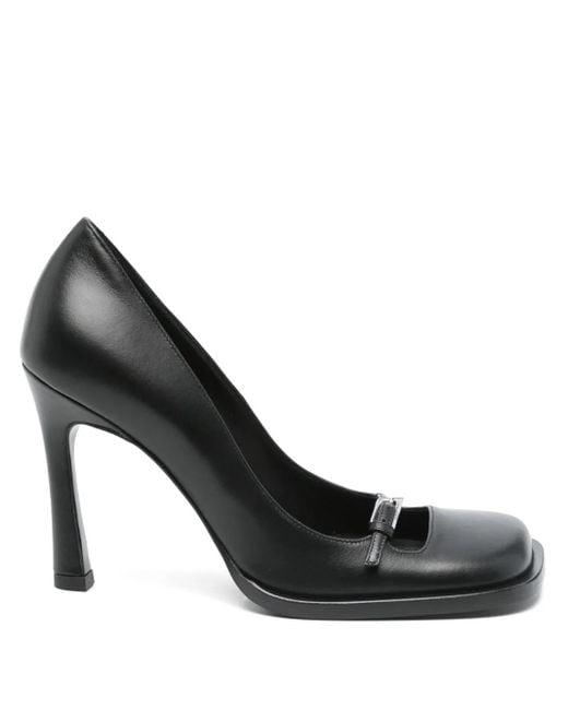 The Attico Black 100Mm Leather Pumps