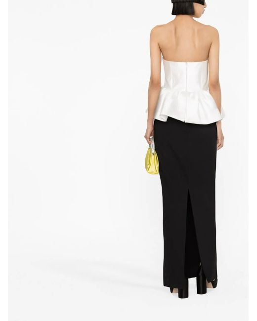 Solace London Black Maddison Strapless Maxi Dress