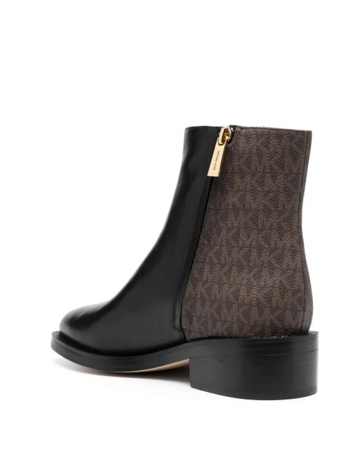 MICHAEL Michael Kors Black Regan Flat Bootie