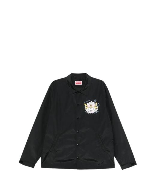 Sobrecamisa Con Botones KENZO de hombre de color Black