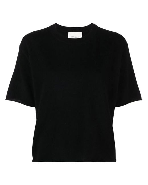 Lisa Yang Black Cila Cashmere Top