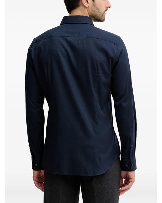 Joop! Blue Patterned Button-Up Shirt for men