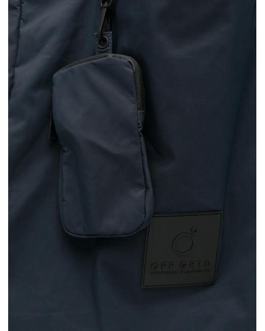 OFF GRID Blue Detachable Pouch Shoulder Bag