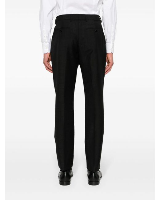 Pantalon de costume à carreaux Lardini pour homme en coloris Black