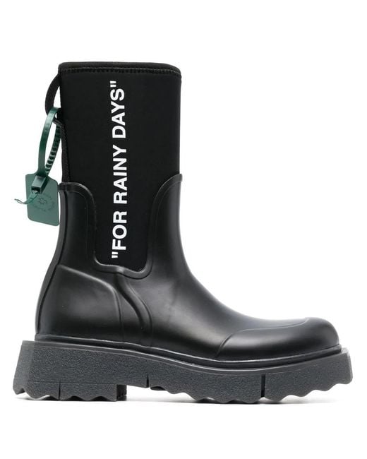 Off-White c/o Virgil Abloh Black GUMMISTIEFEL