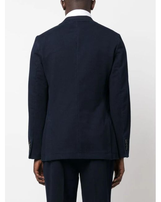 Circolo 1901 Blue Single-Breasted Cotton-Blend Blazer for men