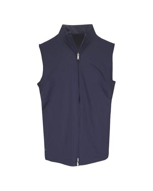 Peter Millar Blue Ryder Reversible Zip-Up Gilet for men