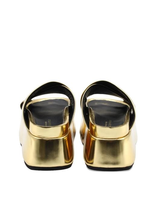 Junya Watanabe Metallic Platform Sandals