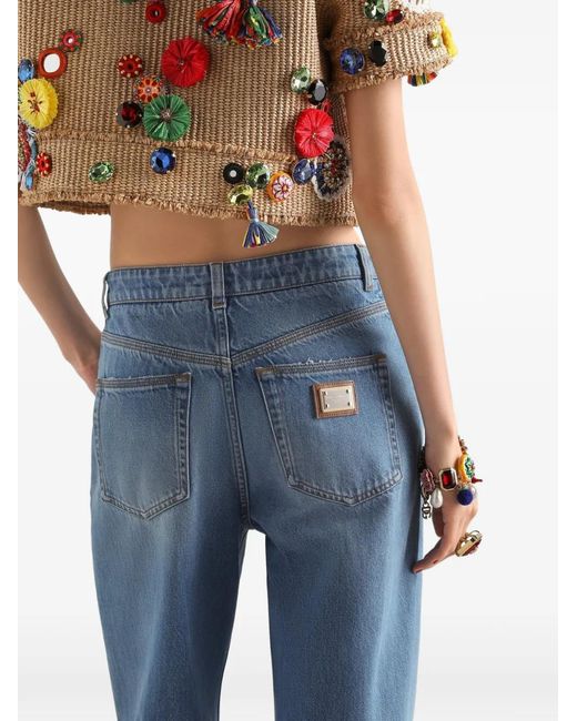 Dolce & Gabbana Blue 5-Pocket Denim Trousers