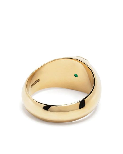SHAY Ring Mit Smaragd in Metallic für Herren